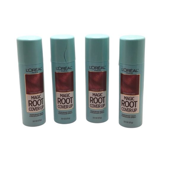 (4)- L’Oréal Magic Root Coverup Temporary Gray Concealer Spray- Bright Red 2oz - Picture 2 of 8
